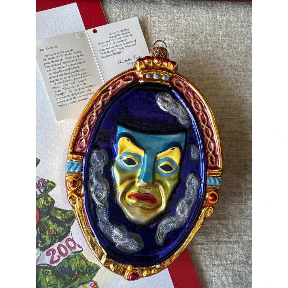 Christopher Radko Signed Limited Edition Disney Snow White Ornament Set Box